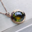 14K GOLD 5.8 CT NATURAL TOURMALINE & DIAMOND PENDANT