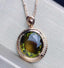 14K GOLD 5.8 CT NATURAL TOURMALINE & DIAMOND PENDANT