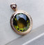 14K GOLD 5.8 CT NATURAL TOURMALINE & DIAMOND PENDANT