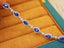 14K GOLD 3.77 CTW NATURAL SAPPHIRE & DIAMOND BRACELET