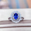 14K GOLD 1.66 CTW NATURAL SAPPHIRE & DIAMOND RING