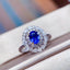 14K GOLD 1.66 CTW NATURAL SAPPHIRE & DIAMOND RING