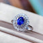 14K GOLD 1.66 CTW NATURAL SAPPHIRE & DIAMOND RING