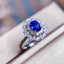 14K GOLD 1.66 CTW NATURAL SAPPHIRE & DIAMOND RING