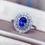 14K GOLD 1.66 CTW NATURAL SAPPHIRE & DIAMOND RING