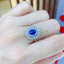 14K GOLD 1.66 CTW NATURAL SAPPHIRE & DIAMOND RING