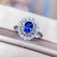 14K GOLD 1.66 CTW NATURAL SAPPHIRE & DIAMOND RING