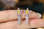 14K GOLD 0.86 CTW NATURAL YELLOW DIAMOND & DIAMOND EARRINGS