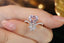 14K GOLD 2.64 CTW NATURAL MORGANITE & DIAMOND RING