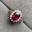 14K GOLD 3.1 CT NATURAL TOURMALINE & DIAMOND RING