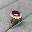 14K GOLD 3.1 CT NATURAL TOURMALINE & DIAMOND RING