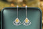 14K GOLD 0.80 CTW NATURAL YELLOW DIAMOND & DIAMOND EARRINGS