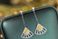 14K GOLD 0.80 CTW NATURAL YELLOW DIAMOND & DIAMOND EARRINGS