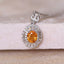 14K GOLD 1.69 CTW NATURAL PARTSCHINITE & DIAMOND PENDANT