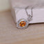 14K GOLD 1.69 CTW NATURAL PARTSCHINITE & DIAMOND PENDANT