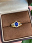 14K GOLD 1.26 CTW NATURAL SAPPHIRE & DIAMOND RING