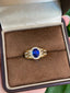 14K GOLD 1.26 CTW NATURAL SAPPHIRE & DIAMOND RING