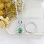 14K GOLD 2.29 CTW NATURAL GREEN DIAMOND & DIAMOND RING/PENDANT