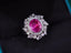 14K GOLD 2.23 CTW NATURAL PADPARADSCHA SAPPHIRE & DIAMOND RING