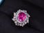 14K GOLD 2.23 CTW NATURAL PADPARADSCHA SAPPHIRE & DIAMOND RING