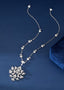 14K GOLD 5.86 CTW NATURAL H DIAMOND NECKLACE