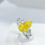 14K GOLD 2.02 CTW NATURAL YELLOW DIAMOND & DIAMOND RING