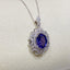 14K GOLD 2.75 CTW NATURAL TANZANITE & DIAMOND PENDANT