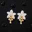 14K GOLD 2.44 CTW NATURAL YELLOW DIAMOND & DIAMOND EARRINGS