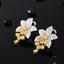 14K GOLD 2.44 CTW NATURAL YELLOW DIAMOND & DIAMOND EARRINGS