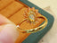 14K GOLD 0.80 CTW NATURAL OPAL & DIAMOND RING