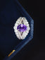 14K GOLD 2.25 CTW NATURAL SAPPHIRE & DIAMOND RING