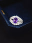 14K GOLD 2.25 CTW NATURAL SAPPHIRE & DIAMOND RING