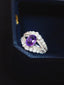 14K GOLD 2.25 CTW NATURAL SAPPHIRE & DIAMOND RING