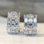 14K GOLD 3.43 CT NATURAL D-E DIAMOND EARRINGS