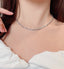 14K GOLD 3.16 CTW NATURAL H DIAMOND NECKLACE