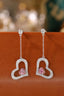 14K GOLD 0.80 CTW NATURAL PINK DIAMOND & DIAMOND EARRINGS