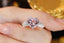 14K GOLD 3.23 CTW NATURAL MORGANITE & DIAMOND RING