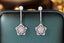 14K GOLD 0.9 CT NATURAL H DIAMOND EARRINGS