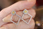 14K GOLD 1.00 CTW NATURAL YELLOW DIAMOND & DIAMOND EARRINGS