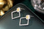 14K GOLD 1.00 CTW NATURAL YELLOW DIAMOND & DIAMOND EARRINGS