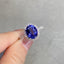 14K GOLD 2.76 CTW NATURAL TANZANITE & DIAMOND RING