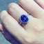 14K GOLD 2.76 CTW NATURAL TANZANITE & DIAMOND RING