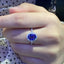 14K GOLD 2.76 CTW NATURAL TANZANITE & DIAMOND RING