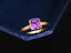 14K GOLD 0.8 CT NATURAL SAPPHIRE RING