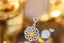 14K GOLD 0.60 CTW NATURAL YELLOW DIAMOND & DIAMOND NECKLACE