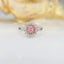 14K GOLD 0.76 CTW NATURAL PINK DIAMOND & DIAMOND RING