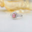 14K GOLD 0.76 CTW NATURAL PINK DIAMOND & DIAMOND RING