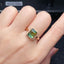 14K GOLD 3.45 CT NATURAL TOURMALINE & DIAMOND RING