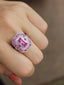 14K GOLD 1.91 CTW NATURAL PADPARADSCHA SAPPHIRE & DIAMOND RING