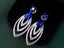 14K GOLD 3.79 CTW NATURAL SAPPHIRE & DIAMOND EARRINGS